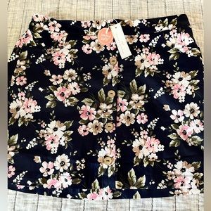 NWT floral mini skirt